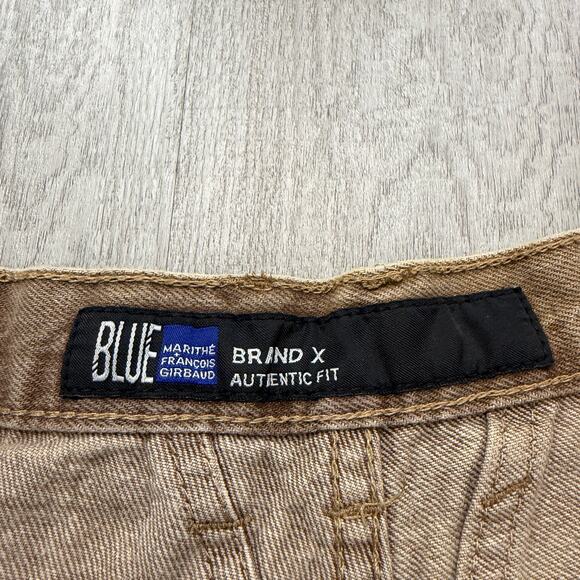 Vintage Marithe Francois Girbaud Jeans Men's 42M (Fits 42x29) Brown Baggy 90s - Picture 6 of 13